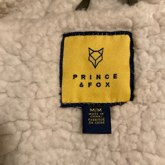 Prince and Fox Olive Green Winter Coat Removable Hood Sz M - READ! - Picture 10 of 11